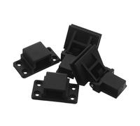 MAJORMENCH Turntable Dust Cover Hinges, Audio Hinge Replacement Parts for Vinyl Record Player Lid, Plastic Black, Easy Installation, Stable Structure, Home Audio
