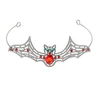 MAJORMENCH Unisex Bat Headband with Unique 3d Crown Design, Zinc Alloy Material, Eye-catching Dark Holiday Style for Halloween and Stage Performances