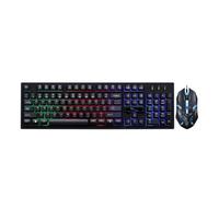 MAJORMENCH USB Wired Mechanical Keyboard and Mouse Set for Gaming and Office Use with Wear-resistant Plastic Material and Non-conflict Key Design, 104 Keys, Ergonomic Combo