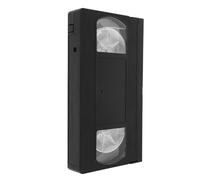 MAJORMENCH Vcr Tape Head Cleaner Dry Cleaning Tape Plastic Cassette Cleaning Kit Black for Home Cinema and Maintenance