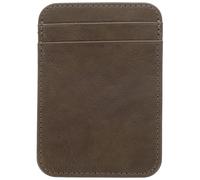 MAJORMENCH Vertical Business Card Holder in Dark Grey, Lightweight Multi-Card Slot Id and Driving License Case, Travel Essentials Cards Wallet for Men