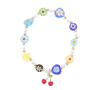 MAJORMENCH Vintage Cherry Fruit Bracelet for Teen Women Comfortable Wrist Jewelry Sweet Creative Floral Design Unique Little Beaded Accessory for Daily Wear