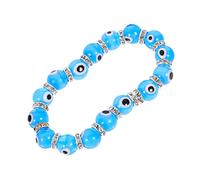 MAJORMENCH Vintage Chic Beads Bracelet with Blue Evil Eye Glass Beads Lightweight and Wrist Decor Accessory for Women Stylish Bohemian Style Wristband Exotic Handcrafted Jewelry Gift for Mom