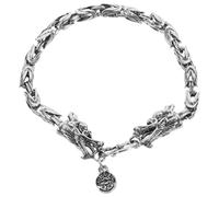MAJORMENCH Vintage Punk Dragon Head Bracelet for Men Hip Hop Gothic Style Wrist Jewelry with Worn Out Look and Comfortable Accessory for Unique Fashion Expression