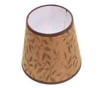 MAJORMENCH Vintage Willow Leaf Pattern Small Cloth Lampshade Light Socket Cover for Desk Table Lamps Fade Resistant Fabric with Protective Dust Shield for Bedroom Study Home Decor