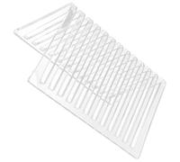 MAJORMENCH Vinyl Record Display Rack Modern Design for Organizing Cds and Vinyl Records Acrylic with Triangle Shape to Keep Desk Neat and Tidy for School or Table