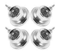 MAJORMENCH Weightlifting Spinlock Dumbbell Collars 4pcs 28mm Steel Screw Lock Nuts with Quiet Operation for Gym Adjustable Barbells