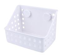 MAJORMENCH White Pp Rabbit Feeder Bowl with Suction Cup for Guinea Pig and Rabbit, Manger Rack Designed to Prolong Use Time and Avoid Bites, for Pet Feeding