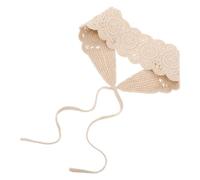 MAJORMENCH Wide Cotton Knit Headbands for Women Comfortable Vintage Floral Lace Hair Wraps Multifunctional Boho Scarf Accessories Soft Breathable Design for All Ages and Head