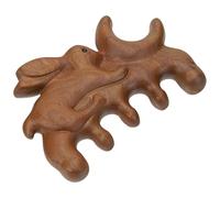MAJORMENCH Wood Caving Rabbit Pattern Comb Comfortable Massage Comb Natural Design Sturdy Wood Material Relief Does Not Damage Scalp Suitable for Daily Use