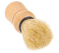 MAJORMENCH Wooden Bristle Shaving Beard Brush for Men, Salon Quality Boar Bristle Shave Brush with Handle, Multi-use Facial Hair Grooming Tool for Shaving and Styling