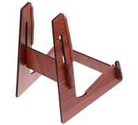 MAJORMENCH Wooden Guitar Stand Floor Rack for Classical, Electric Bass Guitars with Ukulele Holder, Foldable Music Instrument Storage Rack for Home and Shop Use Random Style