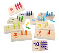 MAJORMENCH Wooden Sensory Peg for Colorful Educational Plaything Enhancing Concentration Hand-eye Coordination and Cognitive Skills Compact Montessori Learning