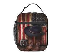 Majoug Western Cowboy Lunch Bag/Lunch Box/Lunch Tote/Picnic Bags Insulated Cooler Travel Organizer