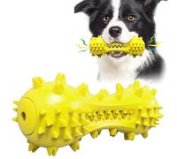 Majoxin Dog Chew Toys for Teething,Tough Dog Toothbrush Stick, Outdoor Squeaky Toys for Aggressive Chewers,Durable Teeth Cleaning Brush Dental for Medium Large Breed(Yellow)