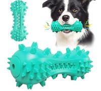 Majoxin Dog Chew Toys for Teething,Tough Dog Toothbrush Stick, Outdoor Squeaky Toys for Aggressive Chewers,Durable Teeth Cleaning Brush Dental for Medium Large Breed (Blue)