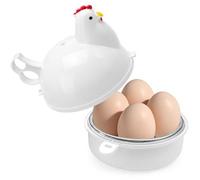 MAJOYLIFE Egg Cooker Microwave 4 Eggs as Chicken, Compact Microwave Egg Cooker for 4 Eggs, Original Design for the Kitchen, Quick Breakfast for Home and Office
