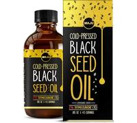 Maju Superfoods Black Seed Oil - 3X Thymoquinone, Cold-Pressed Turkish Black Cumin Oil, Glass Bottle, 8 oz