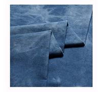 MaJu Tie dye Denim Fabric Thick Cotton Fabric Sewing Materials Fabric for Jeans,Dress,T-Shirt and Decorative(Width: 140cm)(Color:Blue)