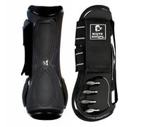 Majyk Equipe Infinity Tendon Jump Boots Black for Horses - Full