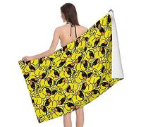 Makachen Duck Beach Towel, Large Microfiber Beach Towels Oversized, Sand Free Beach Towel for Bath, Travel, Outdoor, Pool, Sport, Hotel, Gym and Spa, Blue, 28x55 inch