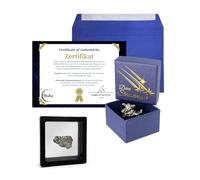 Makai Real Meteorite Shooting Star Campo-del-Cielo Meteorite with Certificate of Authenticity & Storage Box (with Extra Floating Frame)