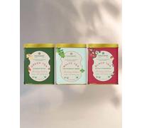 Makaibari Holiday Edition Trio Pack | New Year Gift Box I Christmas Gift Basket | Apple Cinnamon Black Tea | Ginger Spice Green Tea | White Peppermint Bark | USDA Certified | Anti-Oxidants