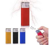 Makamsui 4 PCS Electric Shock LighterPrank, Realistic Fake Lighters Prank Props, Tricky Electric Shock Spoof Toys Pranks and Quirks Essential, Safety First Igniter Tool for Pranks Parties Random Color