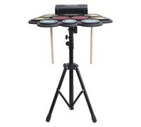 Makamsui (9 Pads) Electronic Drum Set with 2 Drumstick, Built-in Double Speakers, Kids Adults Electronic Drum, Colorful Roll Up Electric Drums Kit, 10 Unique Rhythms 1 Set