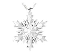 Makamsui Crystal Snowflake Christmas Ornament, 2024 Annual Edition Christmas Tree Ornaments Pendant Crystal Sun Catcher Home Hanging Decor for Christmas Tree Decoration D