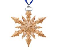 Makamsui Crystal Snowflake Christmas Ornament, 2024 Annual Edition Christmas Tree Ornaments Pendant Crystal Sun Catcher Home Hanging Decor for Christmas Tree Decoration B