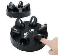 Makamsui Electric Shock Game, Lie Detector Test Shock Finger Game Shocking Shot Roulette, Funny Electric Amazing Chance Toy for 2-6 Palyers, Hand Buzzer Games Kids Adults Family Party Black