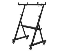 Makamsui Keyboard Stand, High Stability Adjustable Digital Piano Stand, 100kg Load-capacity Digital Piano Holder with Wheels, Sturdy Reinforced Design Rolling Musical Keyboard Stand Black 2