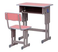 Makamsui Kids Study Desk with Chair, Height Adjustable Children School Study Table Chair Set with Storage Drawer, Ergonomic Desk Chair Set with Backpack Hook, Suitable for Ages 3-12 Pink 60cm