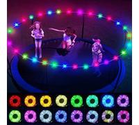 Makamsui LED Trampoline Lights, Remote Control Trampoline Rims LED Light for 8/10/12Ft Trampoline Rims, 16 Colors Change Outdoor Night Play Rope Lights, Waterproof, Bright to Play at Night Outdoors S
