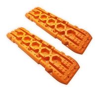 Makamsui Off-Road Traction Boards, 2 Pcs Recovery Track Traction Mats, Recovery Tracks for Sand Mud Snow Track Tire Ladder, Tire Traction Pads for RV Truck SUV Dark Orange