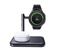 MAKAQI 2 in 1 Charger Stand for Samsung Watch and Earbuds, Foldable Charging Dock Compatible With Galaxy Watch Ultra/7/6/5/5 Pro/5 Classic/4/3/Active 2/1 & Galaxy Buds 3/3 Pro/2/2Pro/Live