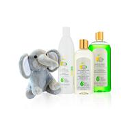 MAKARI Baby Care Set: Bebe Cleansing Milk (500ml) Softness Care Baby Oil & Hair and Body Foaming Gel Gentle Nourishing Hypoallergenic Skincar