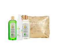 MAKARI Bebe 3 Piece Shower Gift Set - Foaming Gel Cleansing Milk & Oil Gentle Nourishing & Calming Bath Routine for Newborn and Up Hypoallergenic