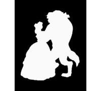 Makarios LLC Beauty and The Beast Cars Trucks Vans Walls Laptop MKR| White |5.5 x 4.5|MKR664