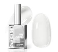 Makartt 15 ml White Gel Nail Polish UV, 1 Layer Full Coverage, HEMA Free