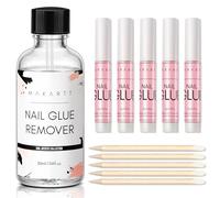 Makartt 5pcs Extra Strong False Nail Glue For Acrylic Tips with 30ml Nail Glue Remover Kit for Press on Nails