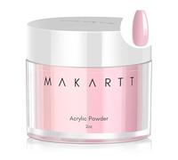 Makartt Acrylic Powder - 56g Professional Pink Acrylic Nail Powder for Nails Extension, Nails Decoration, Nail Carving, French Manicure, 3D Art for Gel