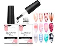 Makartt Blooming Gel - 30ML Clear Blossom Gel Nail Polish,Soak Off UV LED Marble Gels for Spreading Effect,Nail Paint and Nail Art,Nail Art Design DIY Manicure for Women