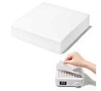 Makartt Nail Dust Collector Filter Paper - 100 Sheets Disposable Nail Dust Filters for Nail Dust Collector Machines, Nail Vacuum Dust Collector Nail Salon Supplies & Accessories White