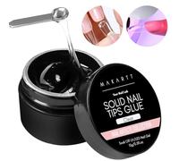Makartt Nail Glue - 3D Nail Gel for Nail Art,Solid Glue Gel for Press Ons, Tips & Acrylics, Extra Strong False Nail Glue for Long Lasting,Non-Sticky Hands Hard for Decoration UV/LED Curing Needed