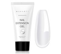 Makartt Poly Nail Gel, Long Lasting 3D Gel for Nail Art, Quick Nail Builder Extension Gel 50ML, Natural Look White Pink Clear Rosy for Technician Starter DIY Salon for Woman (Clear)