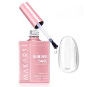 Makartt Rubber Base Builder Gel 15ml Clear 6-in-1 for Weak Nails