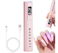 Makartt UV Lamps for Gel Nails - Portable Handheld Mini UV Nail Lamp, Nail Lamp for Curing Gel Polish Glue Rechargeable USB Nail Light with LCD 2 Timer for Fast Drying Home Salon Use LED