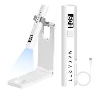 Makartt UV Lamps for Gel Nails - Portable Handheld Mini UV Nail Lamp with Bracket, Nail Lamp for Curing Gel Polish Glue Rechargeable USB Nail Light with LCD 2 Timer for Fast Drying Home Salon Use LED
